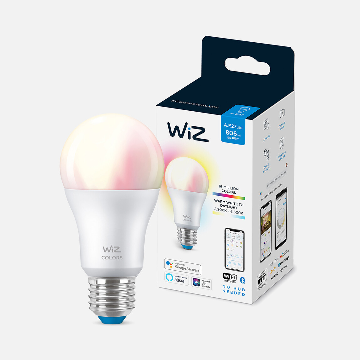    Philips Wiz 60W A60 E27 922-65 Wifi Rgb Led Akıllı Ampul  