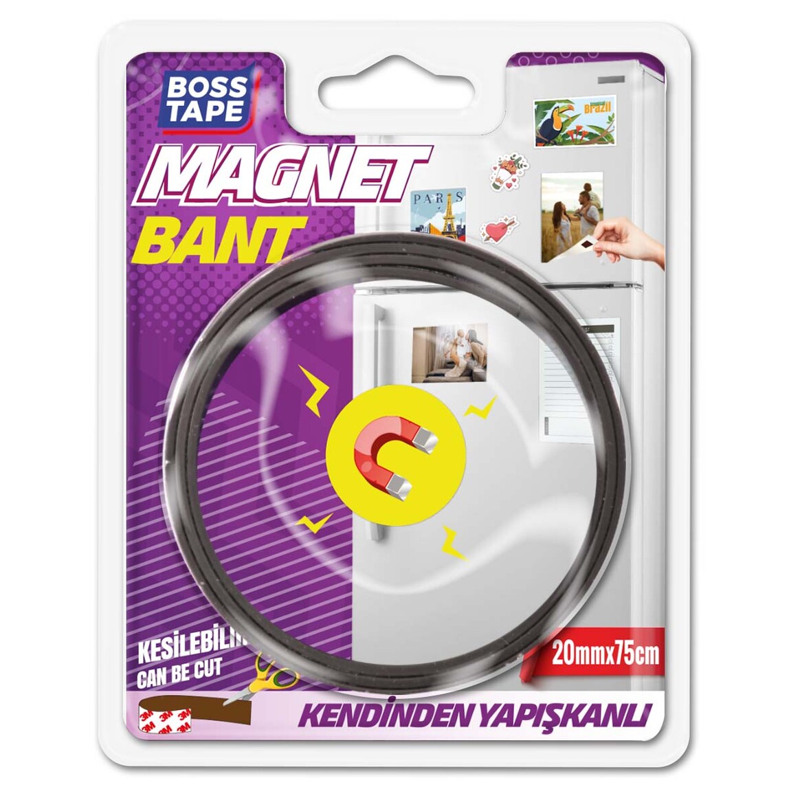    Boss Tape Magnet Bant 20 mm x 75 cm 