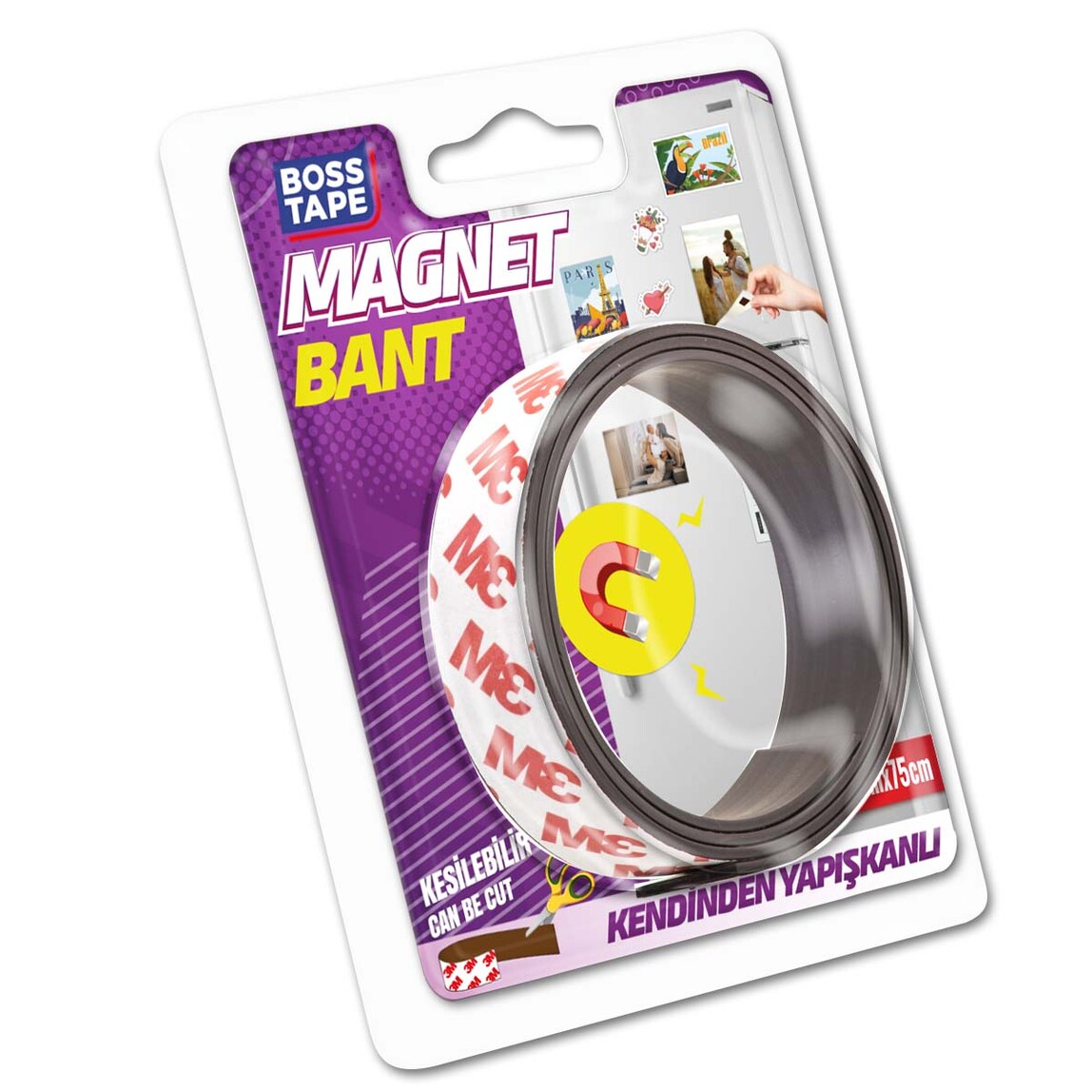    Boss Tape Magnet Bant 20 mm x 75 cm 