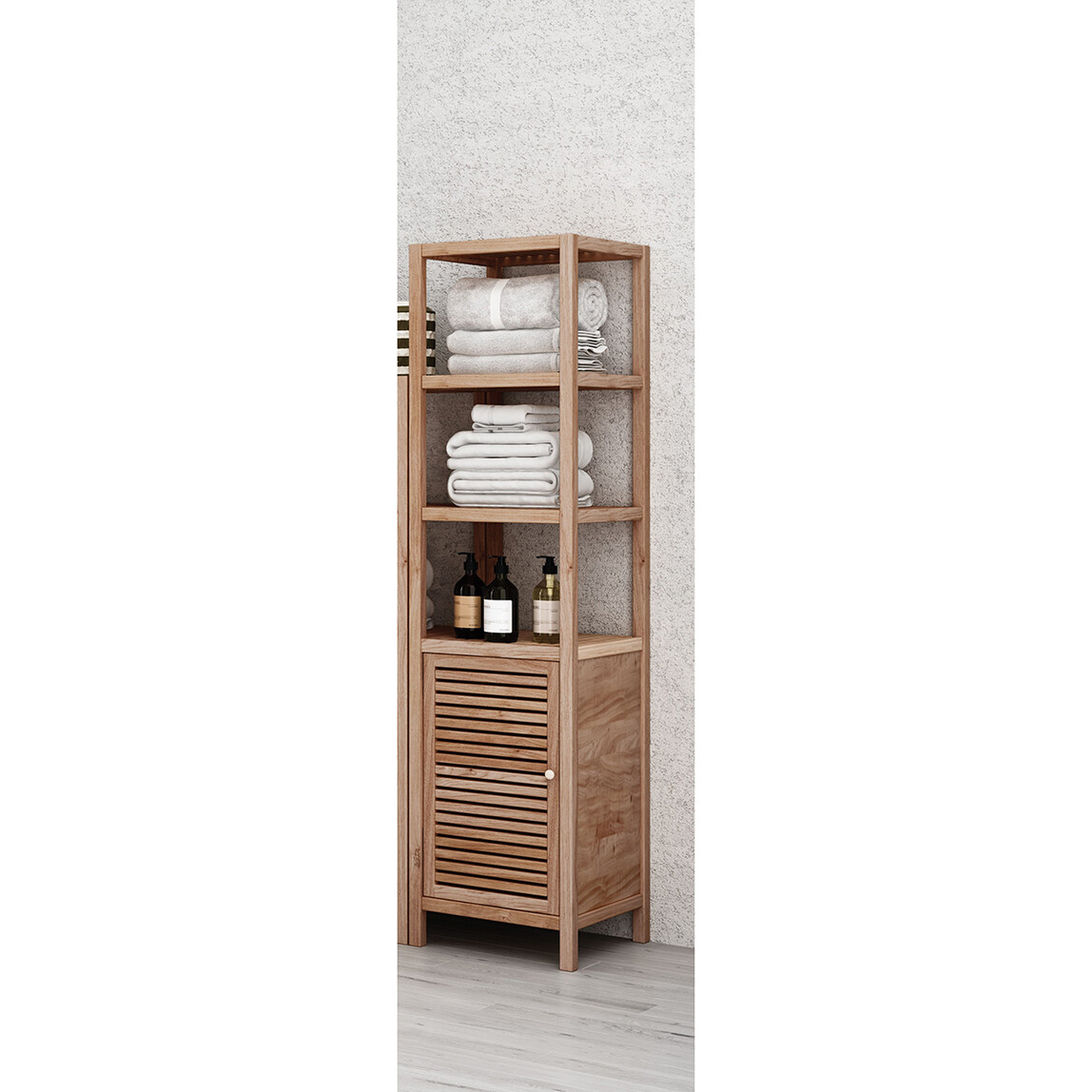    Gold Banyo Berlutti 40 cm Banyo Boy Dolabı Ceviz 
