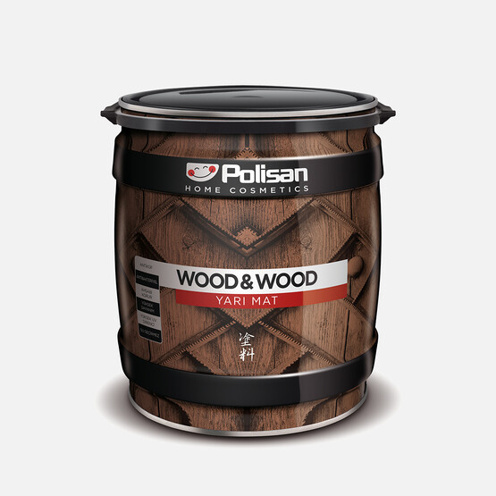 Polisan Wood&Wood 0,75 L Anti Aging Nefti Yeşil Ahşap Verniği Parlak Solvent Bazlı Şeffaf 
