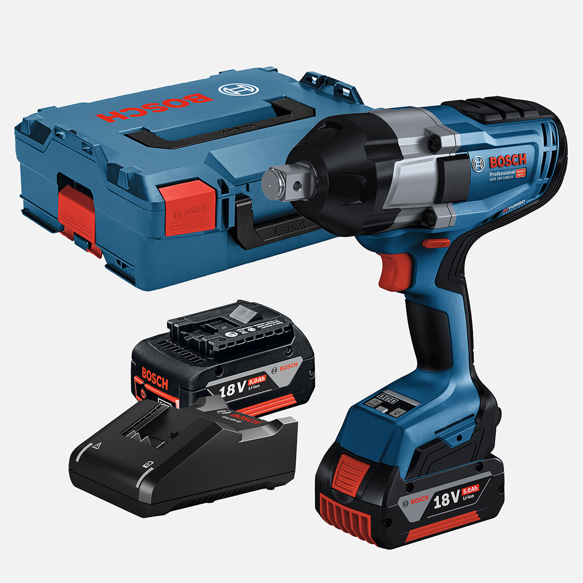    Bosch Profesyonel GDS 18V-1050 H 5 Ah Çift Akülü Li-ion Darbeli Akülü Vidalama   