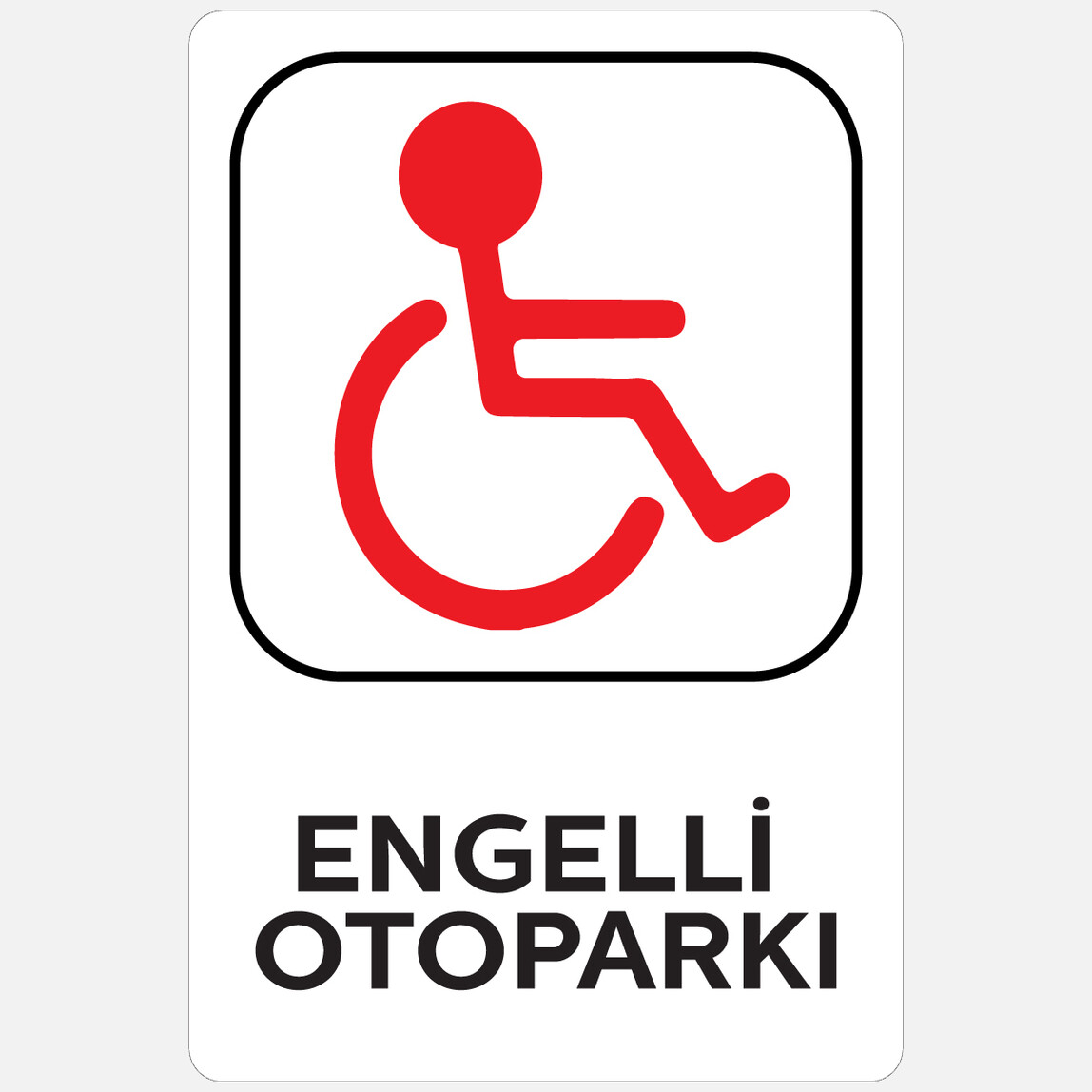    Ekstrafix Yul-331 16x24cm Engelli Otoparkı  