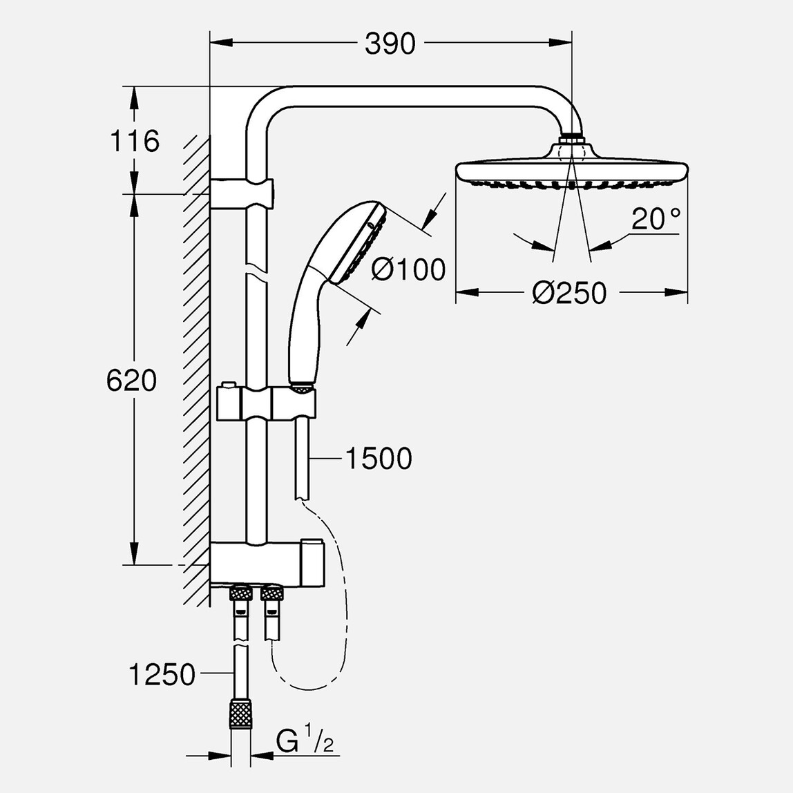 Grohe Kolonlu Duş Seti_1