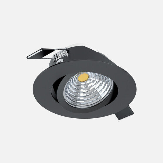 Eglo Saliceto 6 W Ledli Yuvarlak Tavan Spot 1 Adet Siyah 
