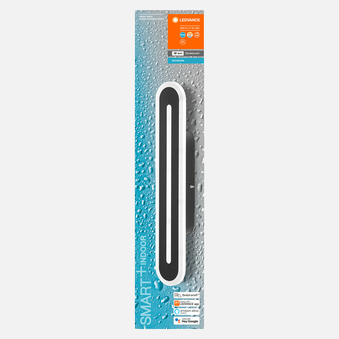    Smart Wi-fi Banyo Aplik Sarı By Smart Wi-fi Bath W400 Ip44  