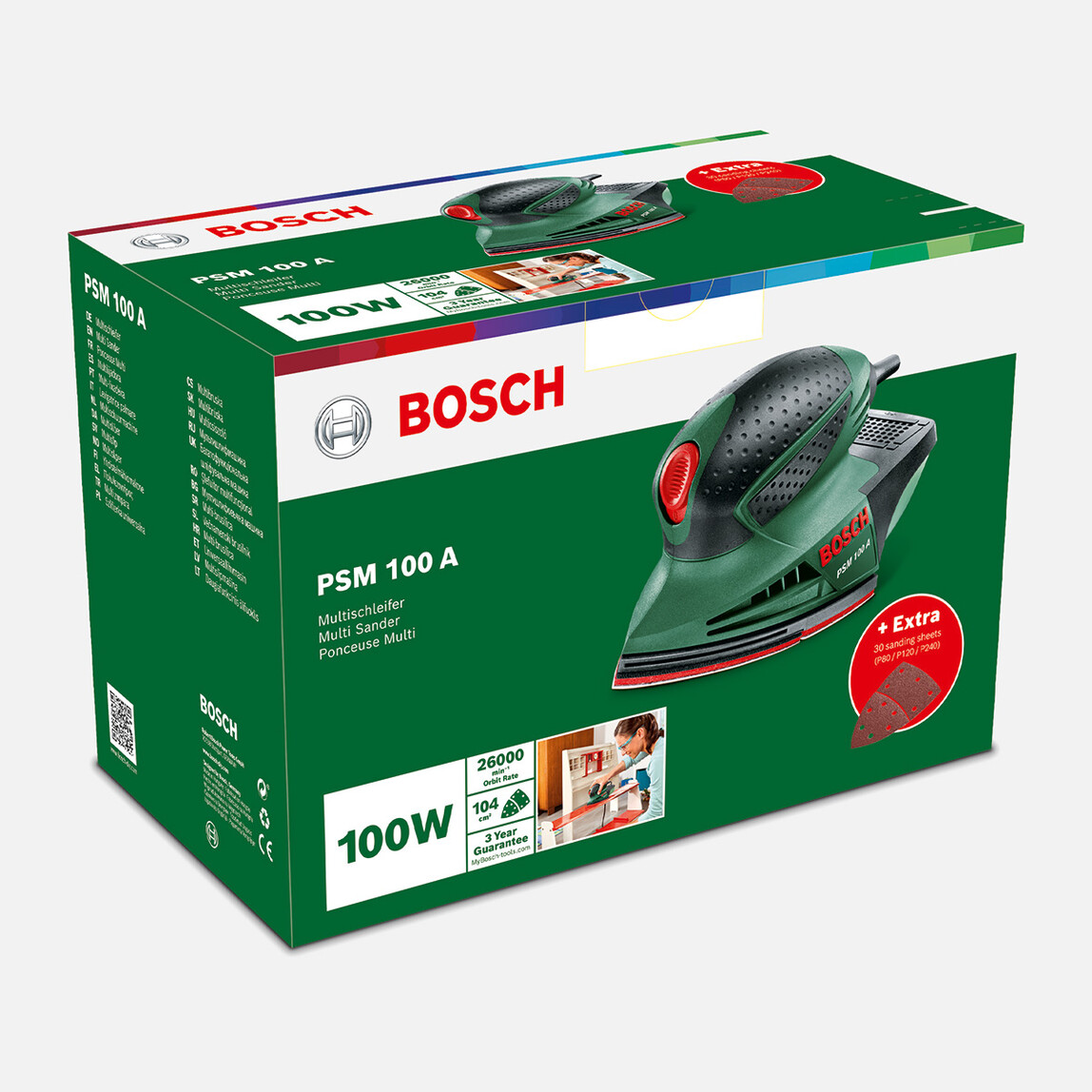    Bosch PSM 100 A Titreşimli Delta Zımpara (102x62/93mm)  