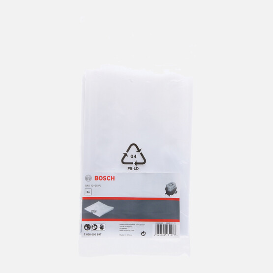 Bosch Süpürge Toz Torbası Plastik Gas12-25