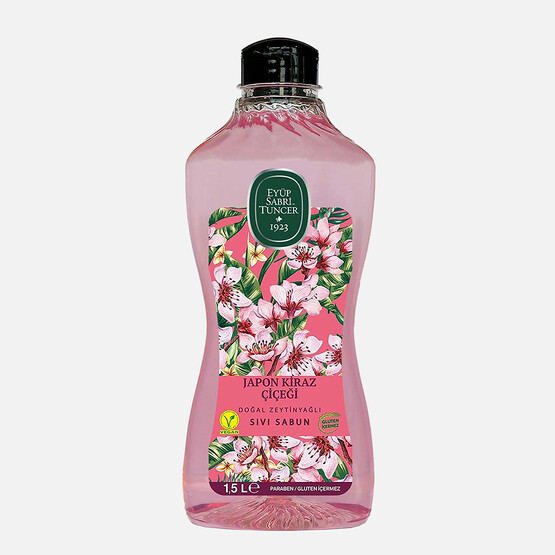 Eyüp Sabri Tuncer Japon Kiraz Çiçeği Zeytinyağlı Sıvı Sabun 1,5L