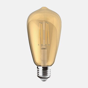 Ecolite Led Filament Gold St64 9.5W E27 1800K Led Ampul