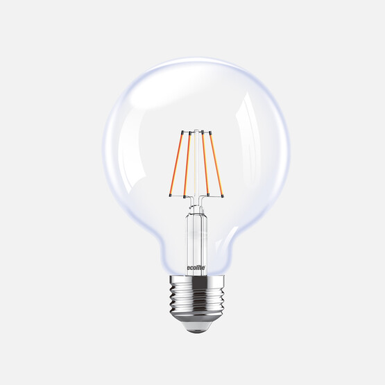 Ecolite Led Filament Globe G125 7W E27 2700K Led Ampul 