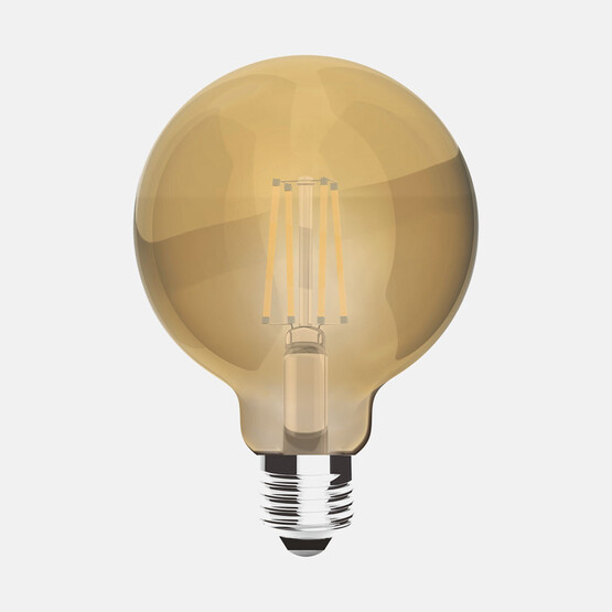 Ecolite Led Filament Gold Globe G80 7W E27 2200K Led Ampul 