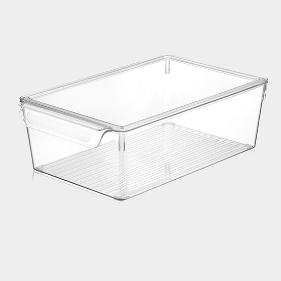 Dünya Plastik Şeffaf Buzdolabı Organizer Kapaklı 20x32,5x10cm 