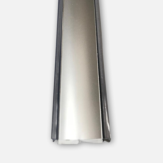 Ersin İç Bükey Pvc Tezgah Süpürgeliği Gümüş 300 cm