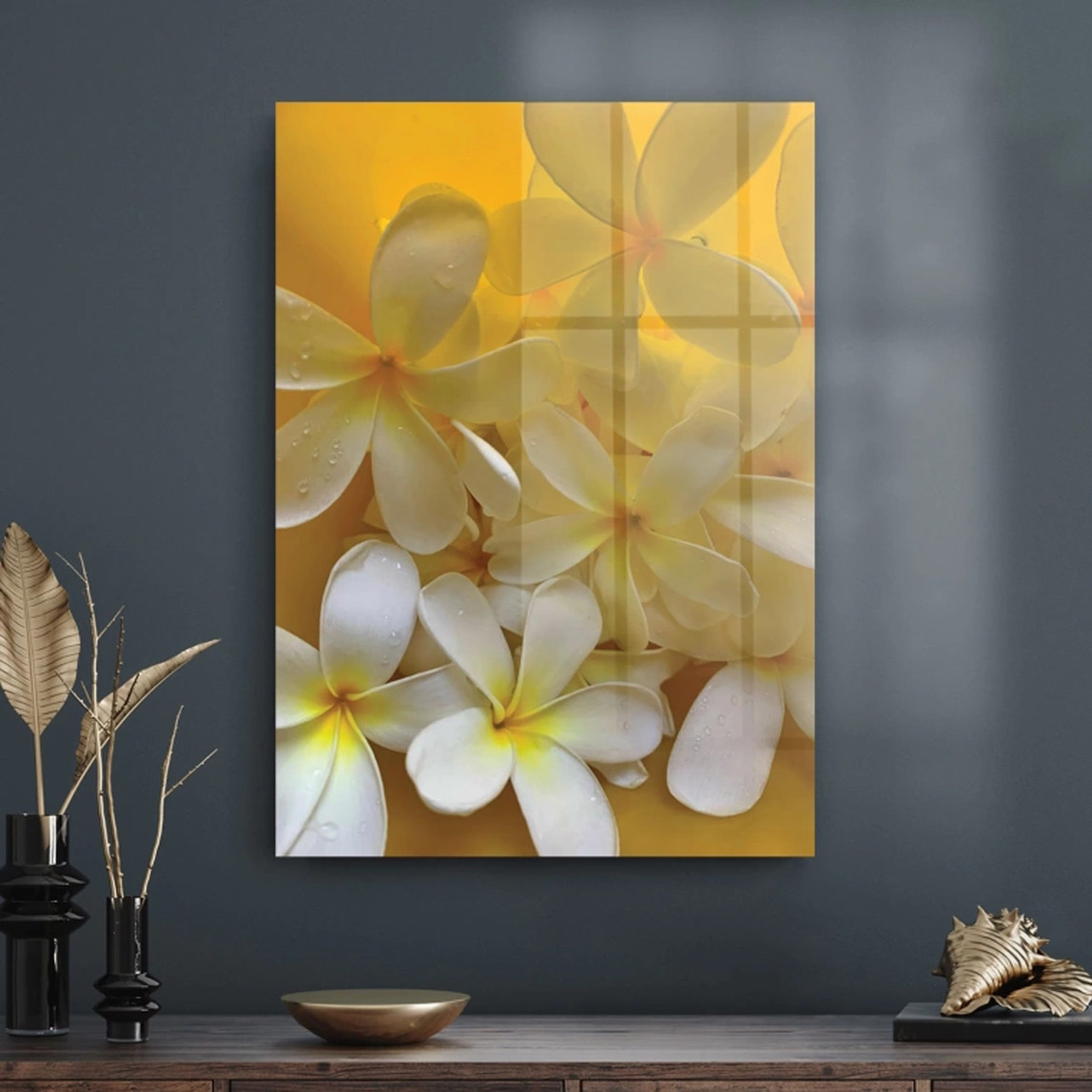 Doğaner Glow Cam Tablo White Lily Desenli 30x40 cm_0