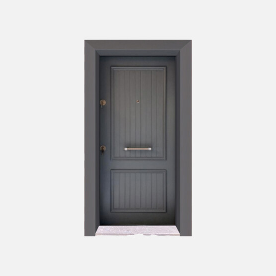 İdealim KK-113 Krom Kabartma Seri Çelik Kapı