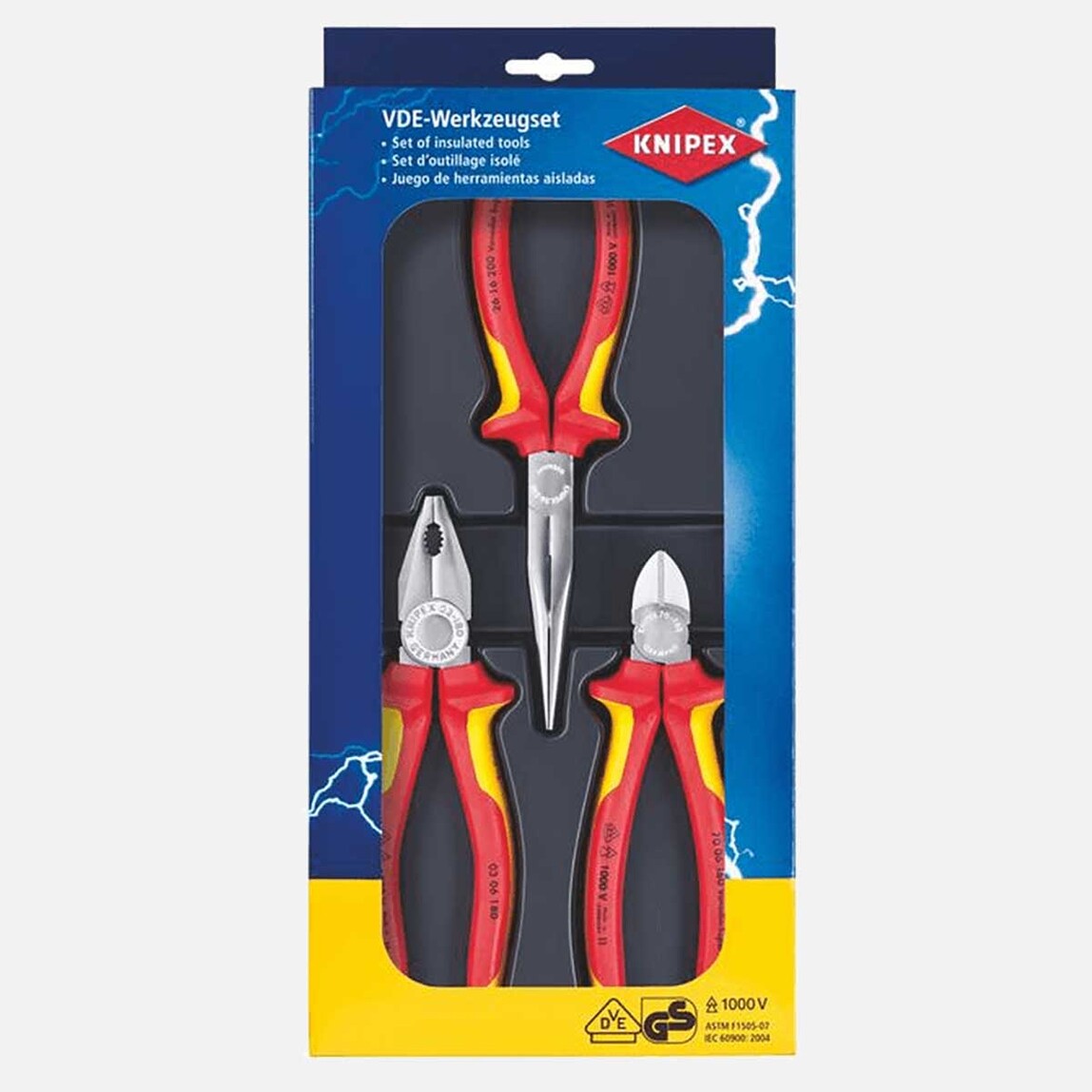 Knipex 002012 Vde 3'lü Pense Seti_0