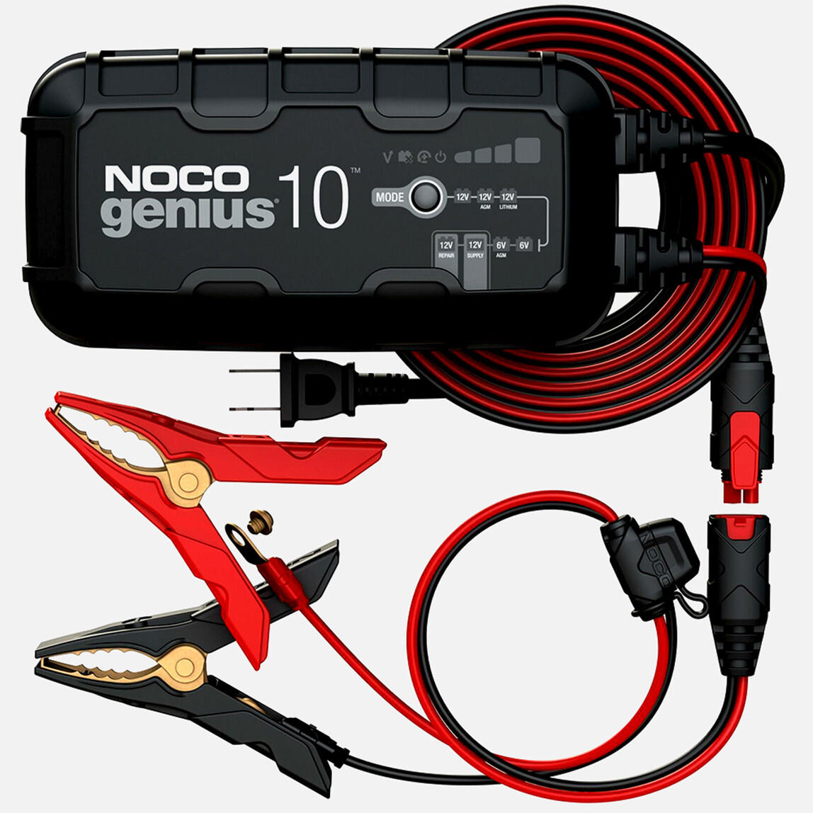    Noco Genius 10 6V/12V 230A Akıllı Akü Şarj ve Akü Bakım Desülfatör Power Supply  