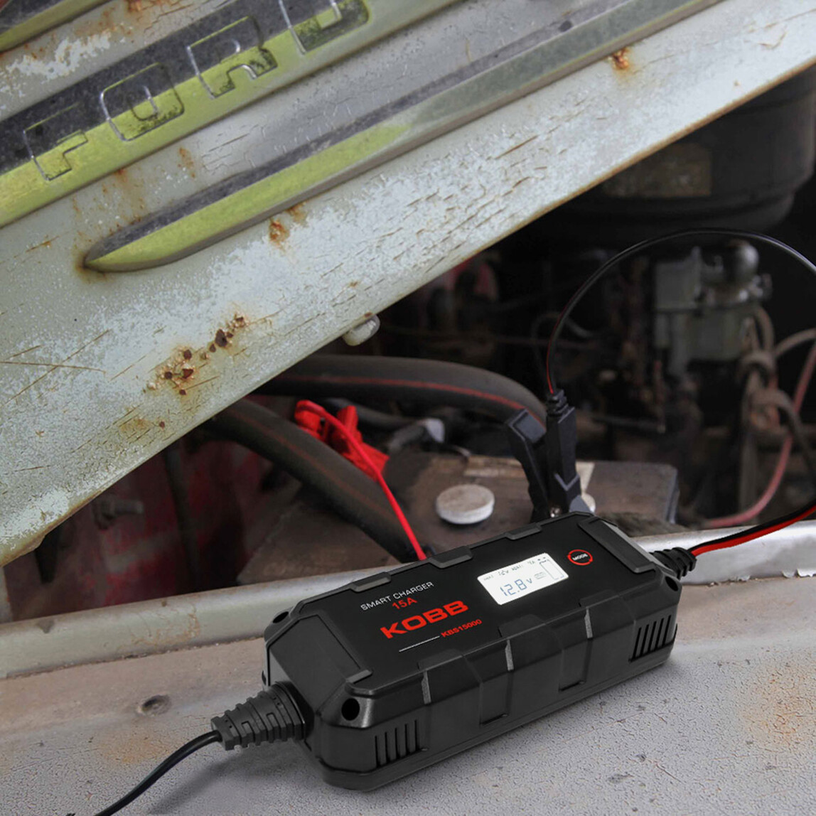    Kobb Kbs15000 6V/12V/24V 300A Akıllı Dijital Akü Şarj ve Akü Bakım Desülfatör  