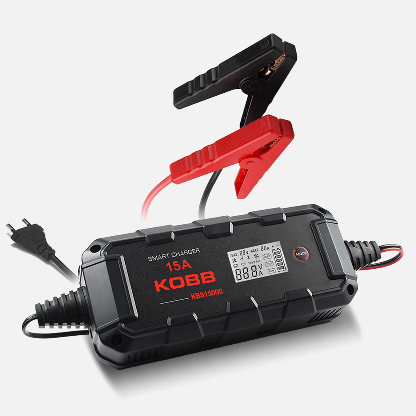 Kobb Kbs15000 6V/12V/24V 300A Akıllı Dijital Akü Şarj ve Akü Bakım Desülfatör