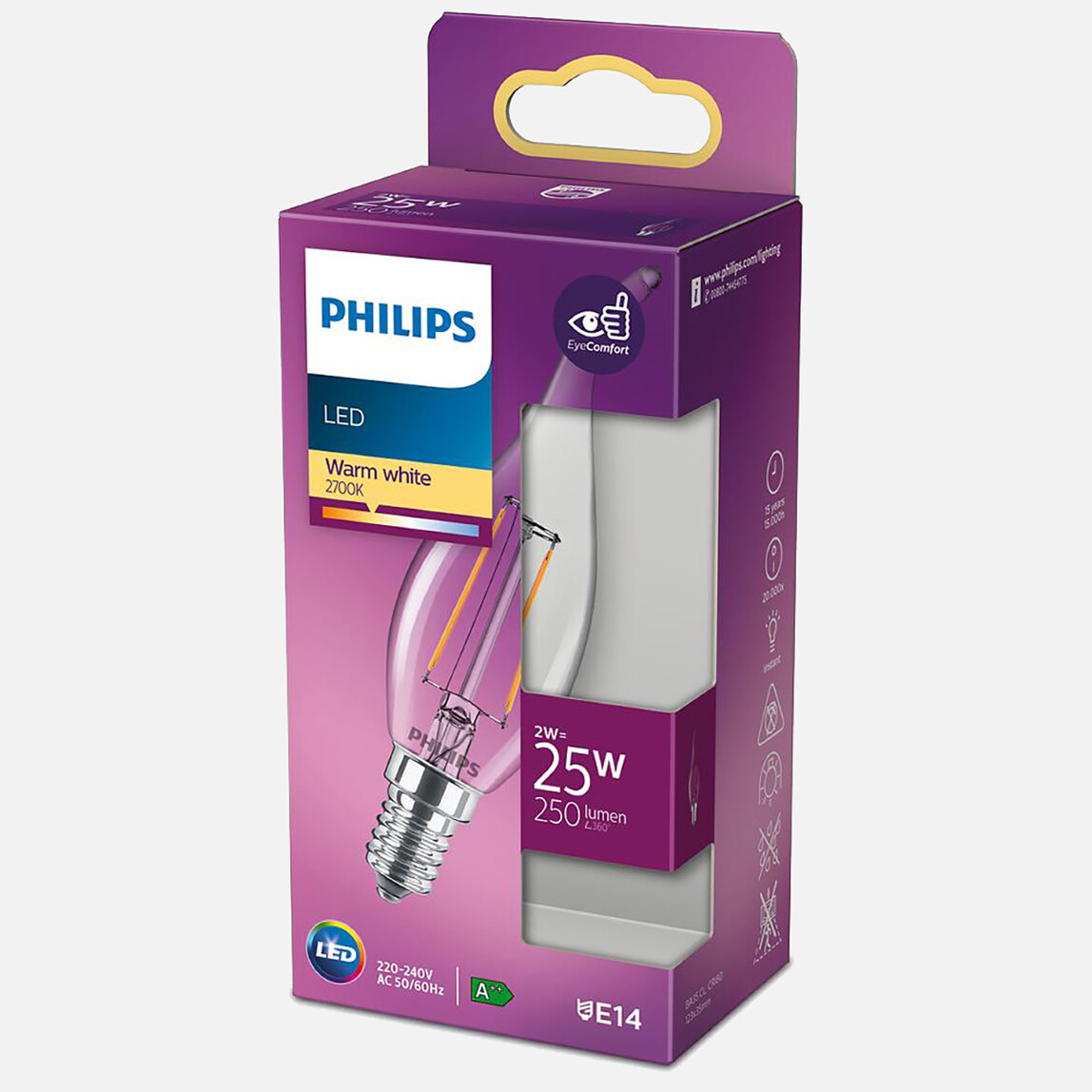 Philips Led Classic 25W Ba35 E14 Ww Cl Ampul_0