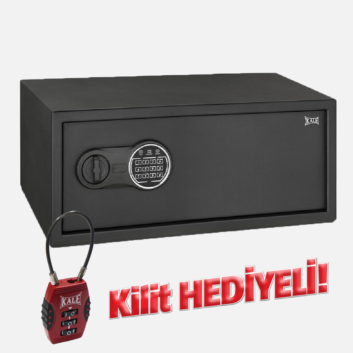    Kale Kilit KD060/20-125 Elektronik Şifreli Laptop ve Para Kasası 