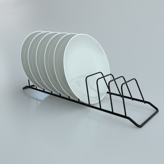 Metaltex Tabaklık Düz Pvc Kaplama Siyah