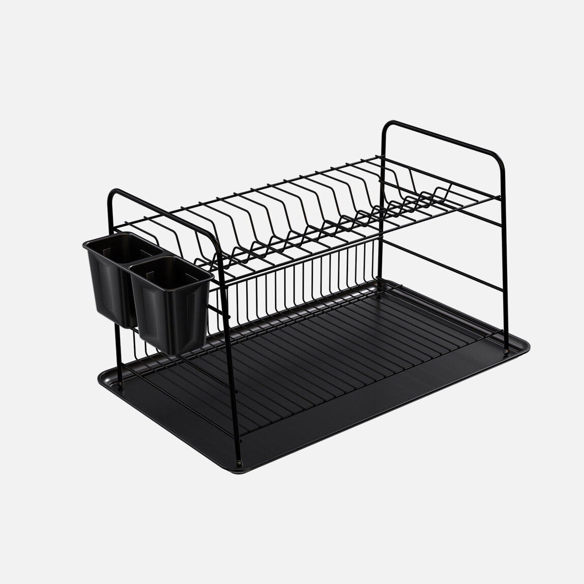    Metaltex Dikdörtgen 2 Katlı Tablalı 45x30x28 cm Pvc Kaplama Bulaşıklık 