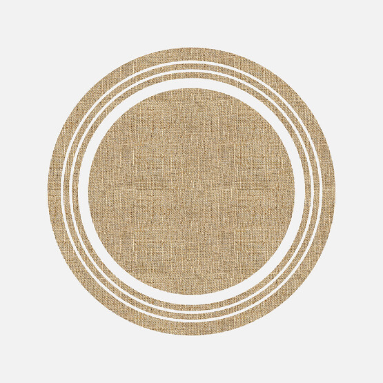 Concepta Yuvarlak Jüt Kilim J1018 100x100 cm 