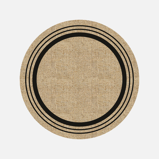 Concepta Yuvarlak Jüt Kilim J1019 100x100 cm 