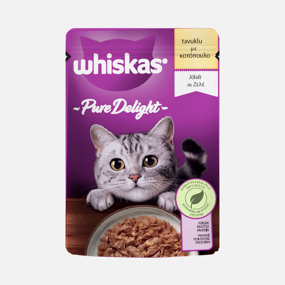 Whiskas Pure Delight Tavuklu Poşet Yaş Mama 85g_0