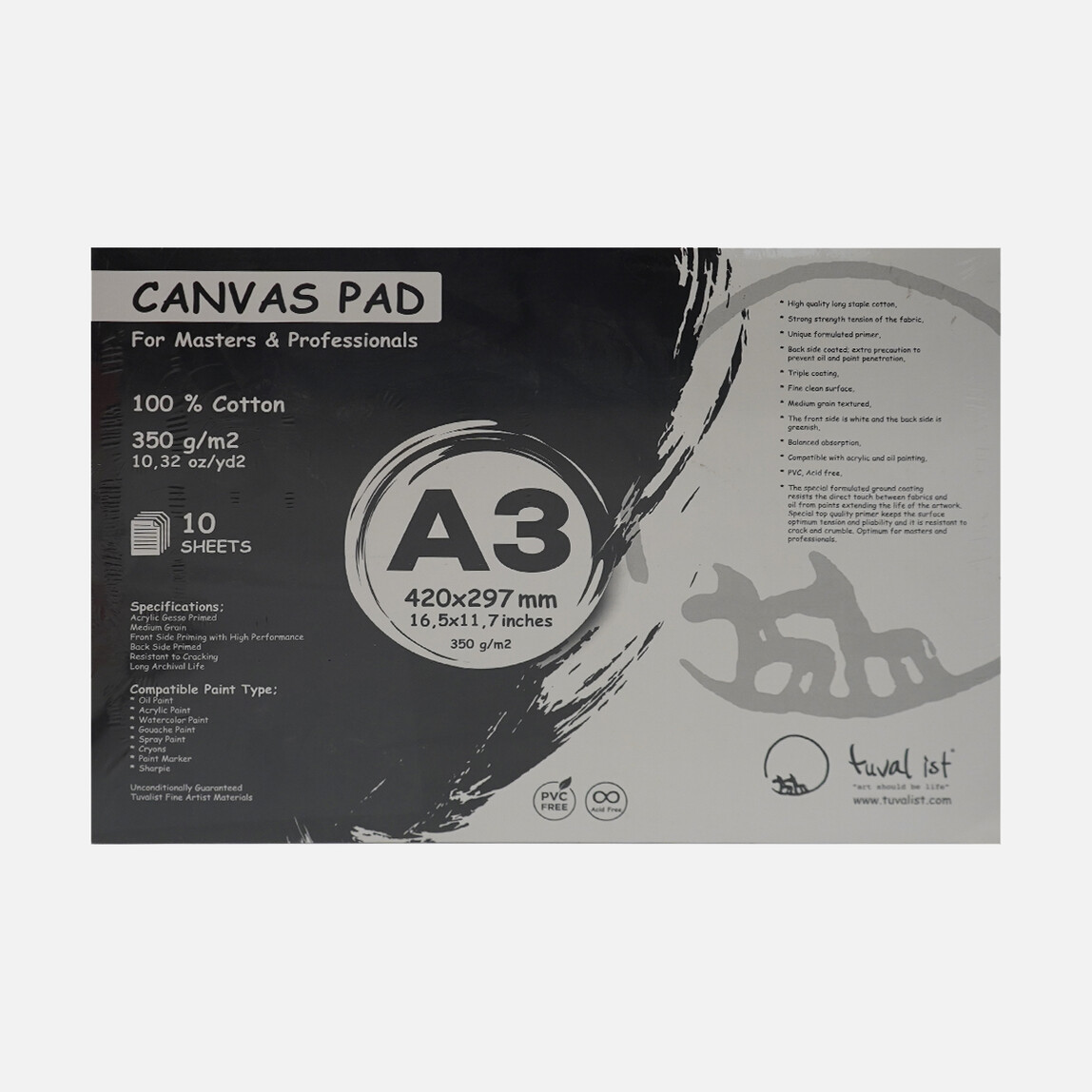    Canvas Pad A3 10 Yaprak 42x29,7 cm 