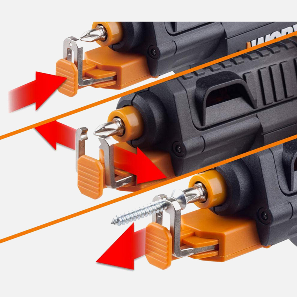    Worx WX255 4 V 1.5 Ah Tek Akülü Li-ion Darbesiz Akülü Vidalama + Vida Tutucu   