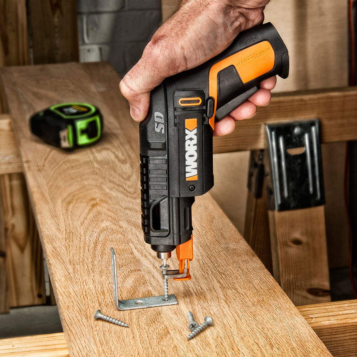    Worx WX255 4 V 1.5 Ah Tek Akülü Li-ion Darbesiz Akülü Vidalama + Vida Tutucu   