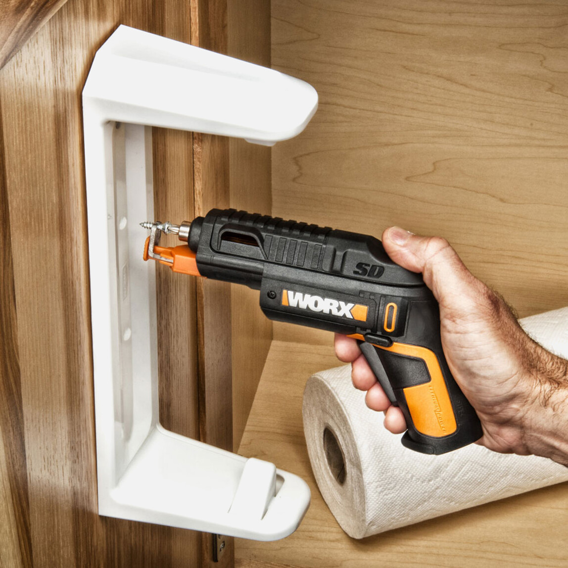    Worx WX255 4 V 1.5 Ah Tek Akülü Li-ion Darbesiz Akülü Vidalama + Vida Tutucu   