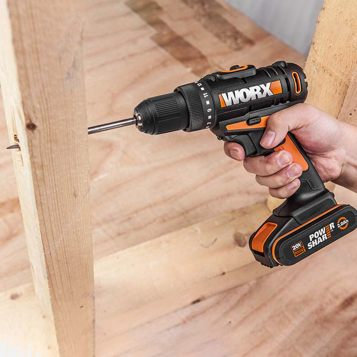 Worx WX108 20 V 2 Ah Çift Akülü Li-on Darbesiz Akülü Matkap_2