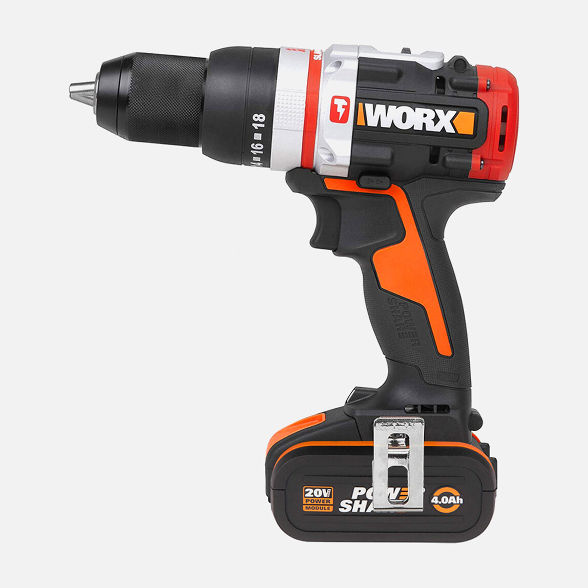 WORX WX354.1 20Volt/4.0/2.0 Ah. Li-ion Çift Akülü Kömürsüz Profesyonel Darbeli Şarjlı Matkap_11