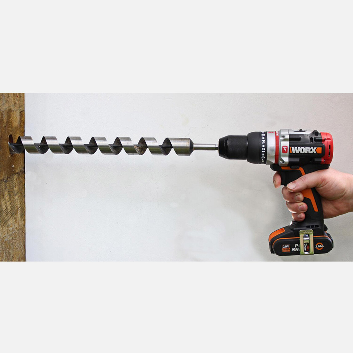    Worx WX354.1 20 V 2 Ah - 4 Ah Çift Akülü Li-ion Darbeli Akülü Matkap   