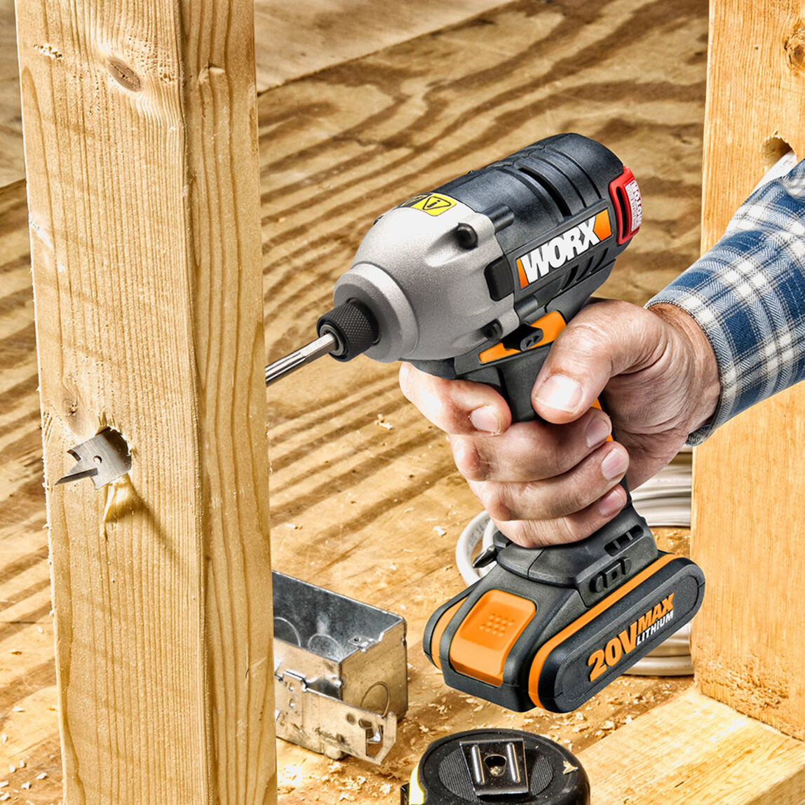    Worx WX261 20 V 2 Ah Çift Akülü Li-ion Darbeli Akülü Tornavida   