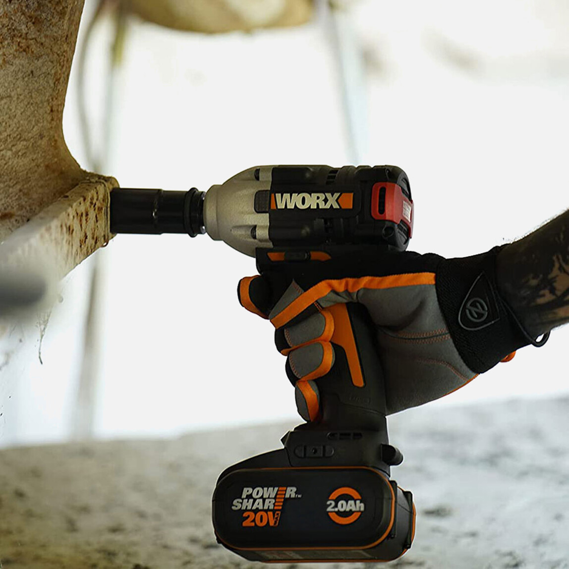 WORX WX272 20Volt/2.0Ah Li-ion Çift Akülü Şarjlı 300Nm Kömürsüz Profesyonel Somun Sıkma_1