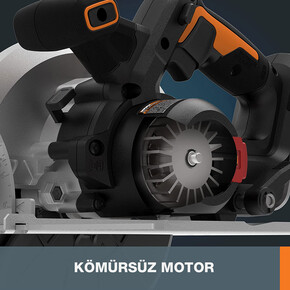 WORX WX520 20Volt 4.0Ah. Li-ion Kömürsüz Profesyonel Daire Testere_4