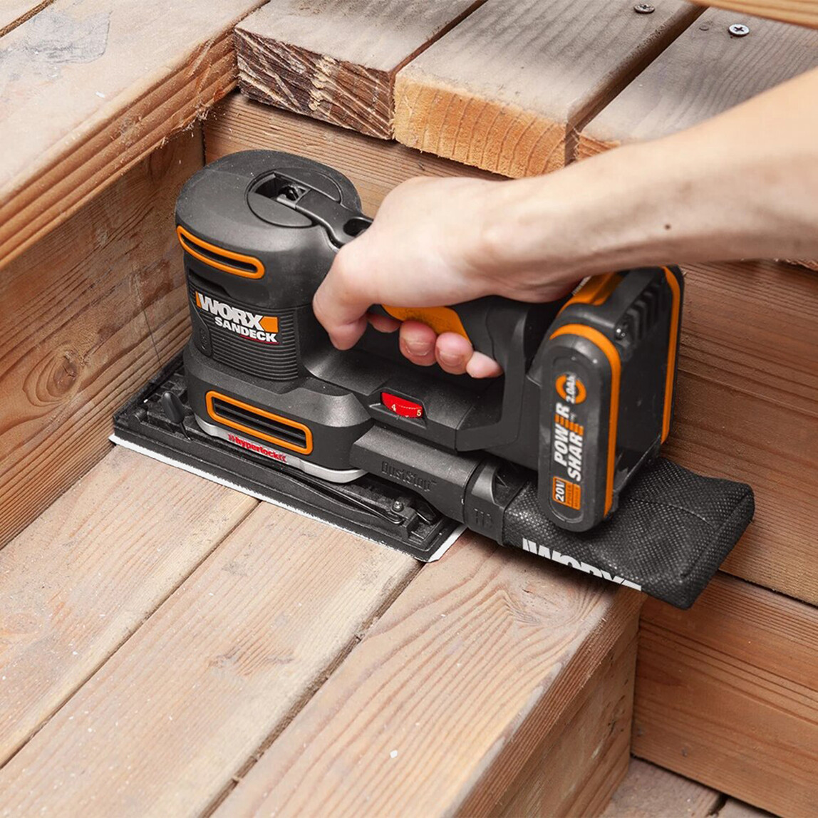 WORX WX820 20Volt 2.0Ah. Li-ion Profesyonel Devir Ayarlı Çok Amaçlı Şarjlı Zımpara_2