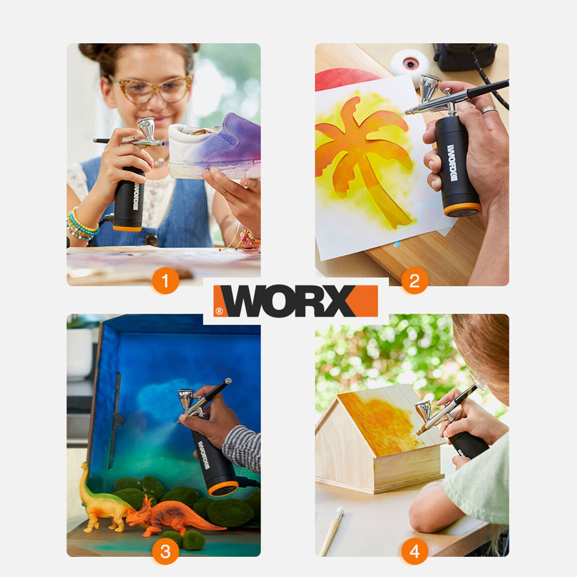 WORX WX742.9 MAKERX 20Volt Profesyonel Mini Air Brush Boya Tabancası (Akü Dahil Değildir)_5