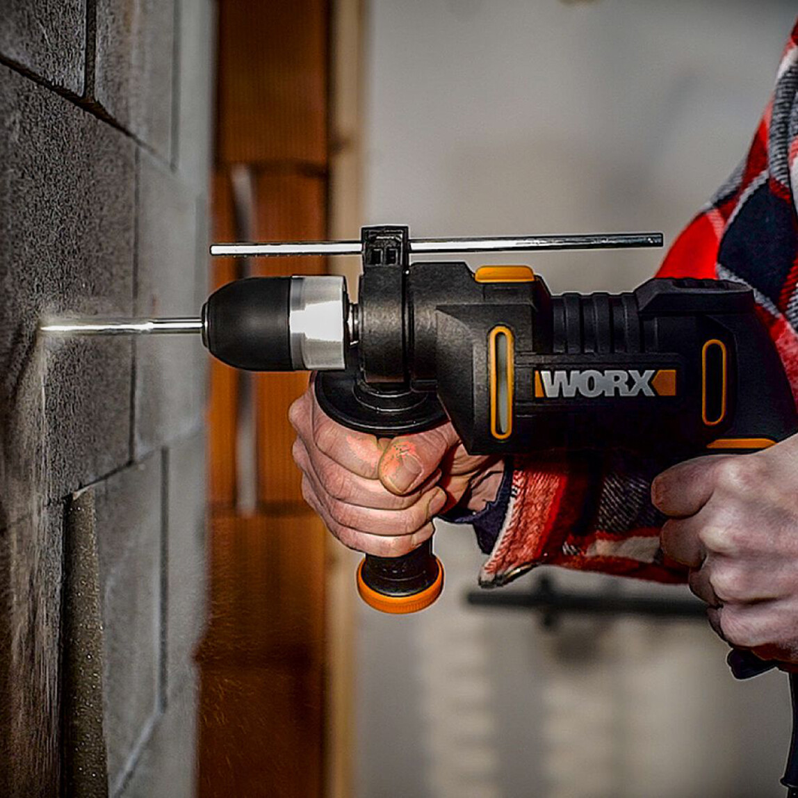    WORX WX317.2 600W Kömürsüz Darbeli Matkap   