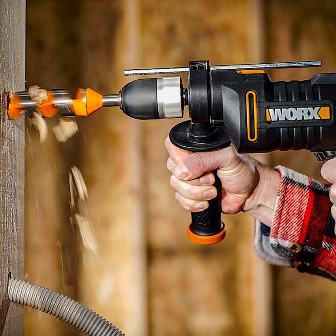    WORX WX317.2 600W Kömürsüz Darbeli Matkap   