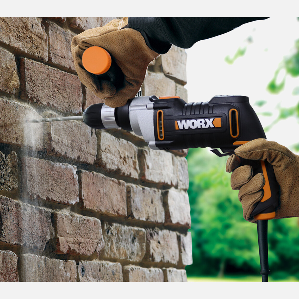    WORX WX318 810W Darbeli Matkap + 6 Adet Uç  