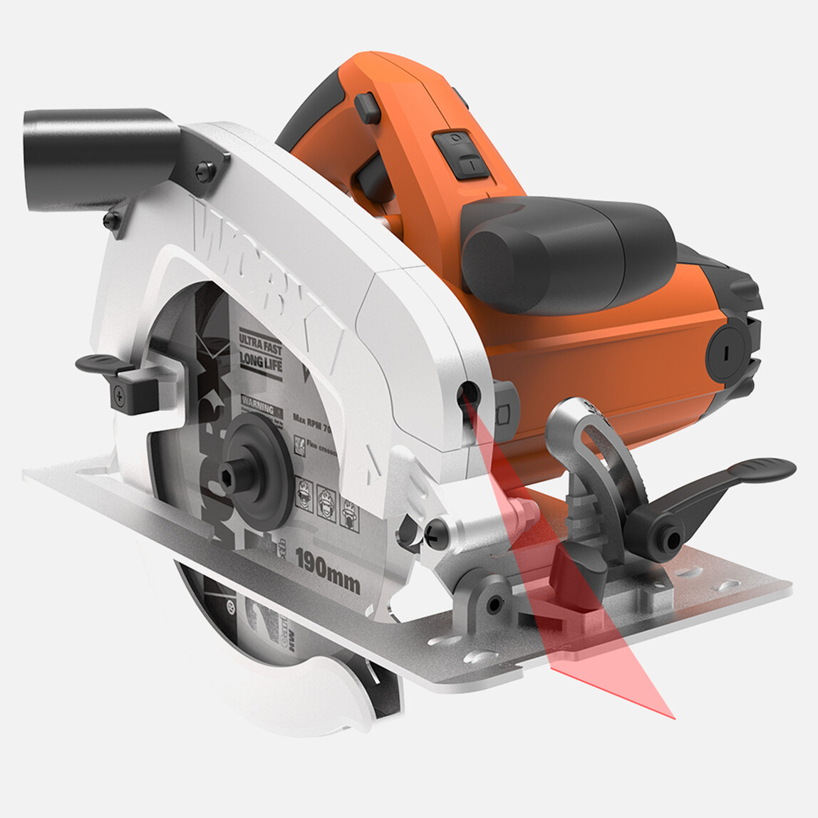 WORX WX445 1600Watt 190mm Profesyonel Lazerli Daire Testere_0