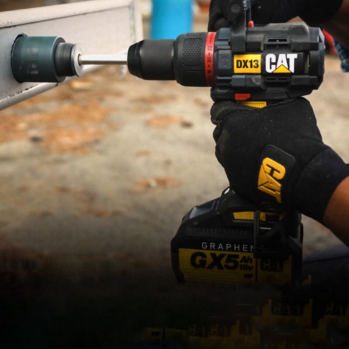 CAT DX13 18Volt/5.0Ah GRAPHENE Li-ion Kömürsüz Profesyonel Şarjlı Darbeli Matkap_5