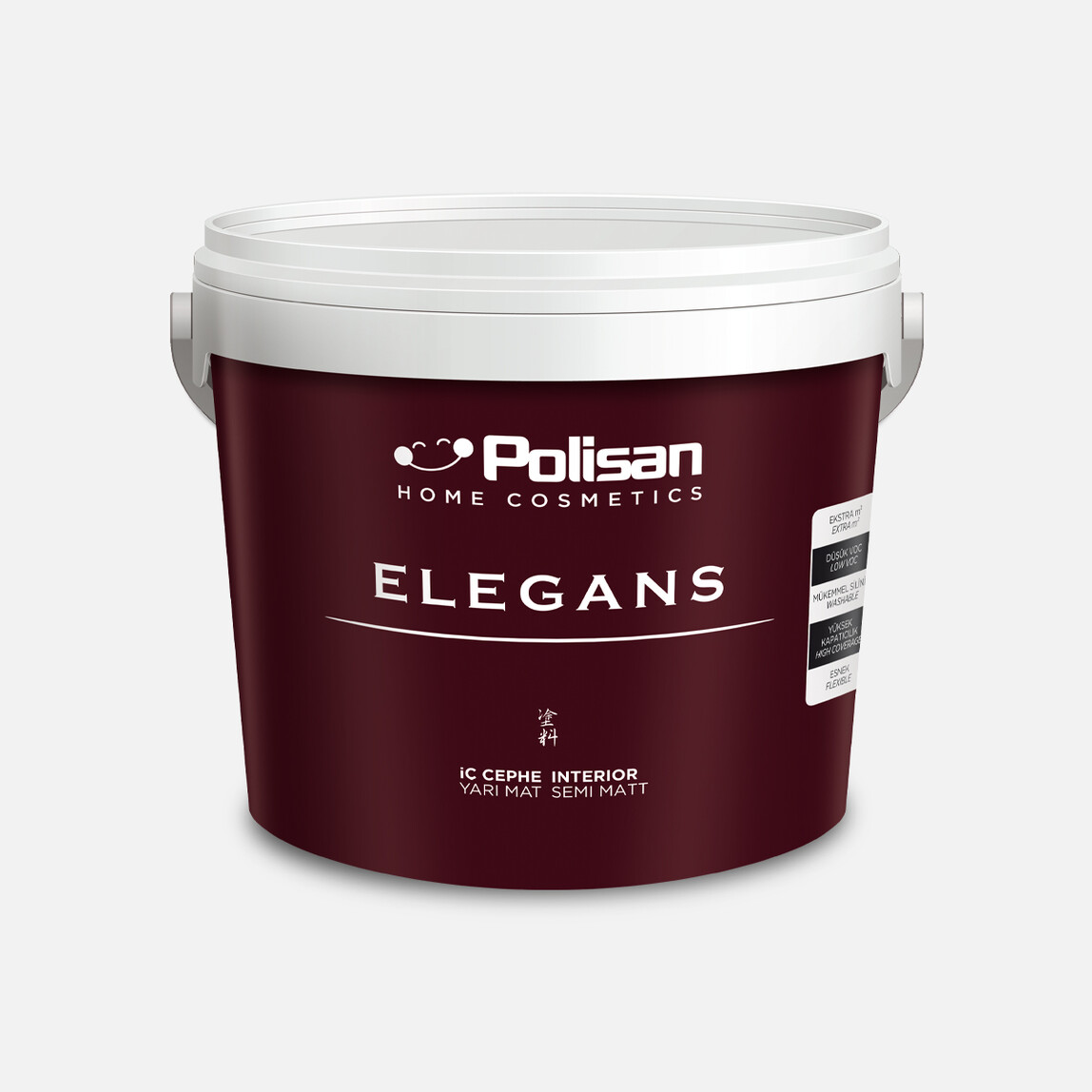    Polisan 12,5L Elegans Yarı Mat A Bazı 