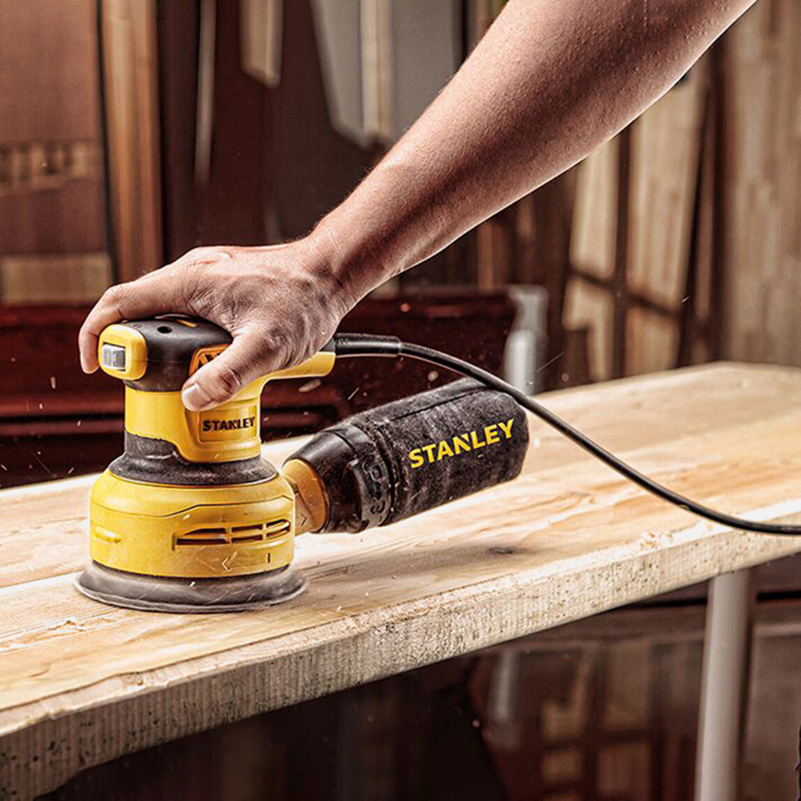    Stanley SS30-Tr 300 Watt 125 mm Eksantrik Zımpara Makinesi  